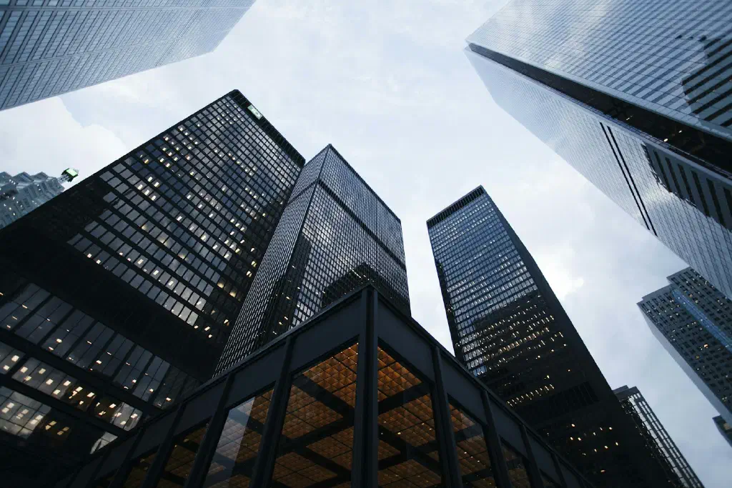 Modern commercial office building exterior representing lease accounting