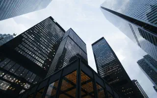Modern commercial office building exterior representing lease accounting